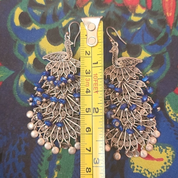 Fabulous Peacock Earrings - Picture 5 of 9